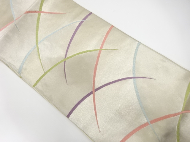 アンティーク　芝草模様織り出し袋帯（材料）